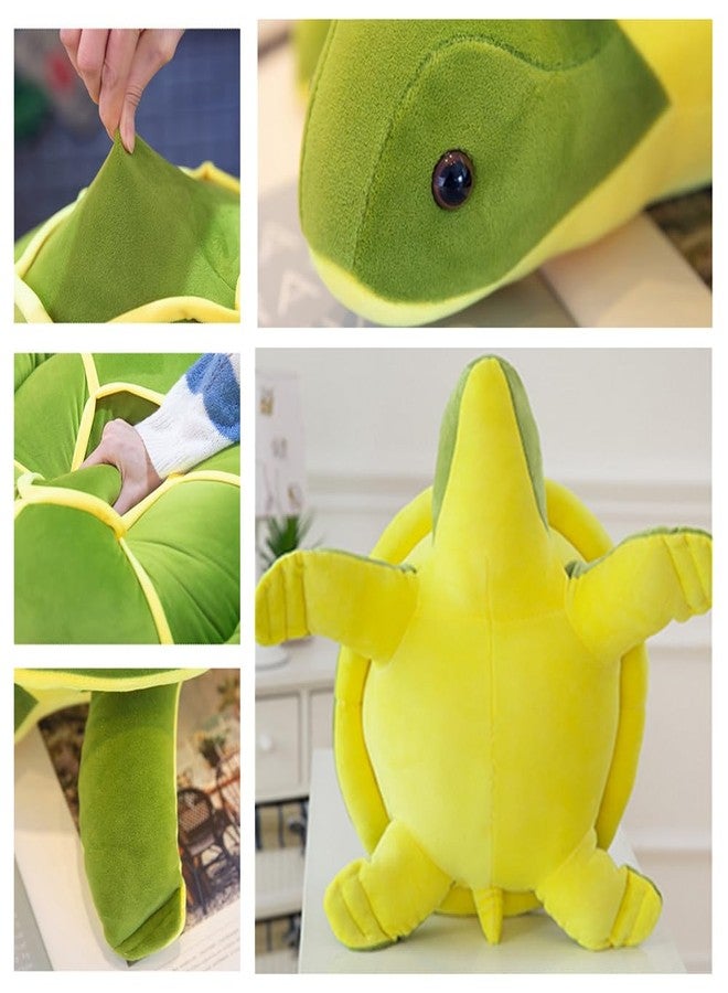 OPHRBU Sea Turtle Plushie Toy,14" Sea Turtle Stuffed Animals Plush Green Soft Plush Toys Hugging Pillows,Tortoise Plush Toys Doll Valentine's Day Birthday Gifts for Kids, Girls, Girlfriend (Green-14 inches) - Image 2